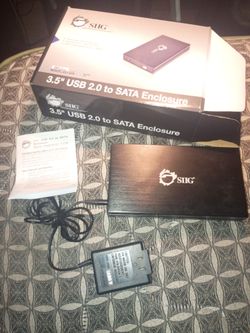 3.5 usb 2.0 to SATA enclosure