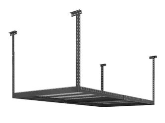 Newage VersaRac 4' x 8' Adjustable Overhead Rack · Heavy-Gauge Steel · 600 lbs Capacity · Ceiling-Mounted