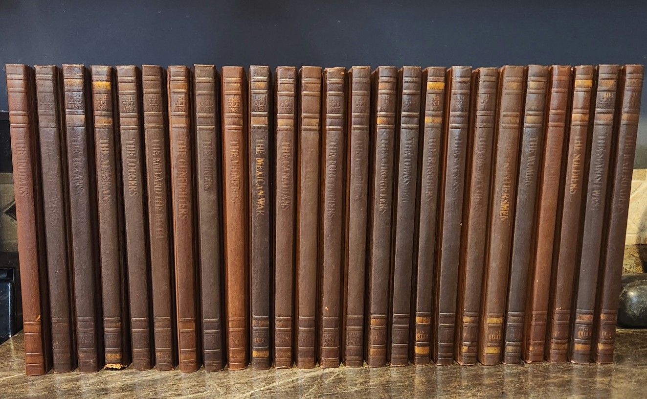 25 Collectable Books. Vintage Old West Series by Time Life Hardcover