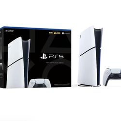 Ps5 Slim-Digital Console,lightning-fast Loading ,haptic Feedback ,Adaptive Triggers ,3D Audio-games