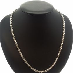 Solid White Gold Rope Chain