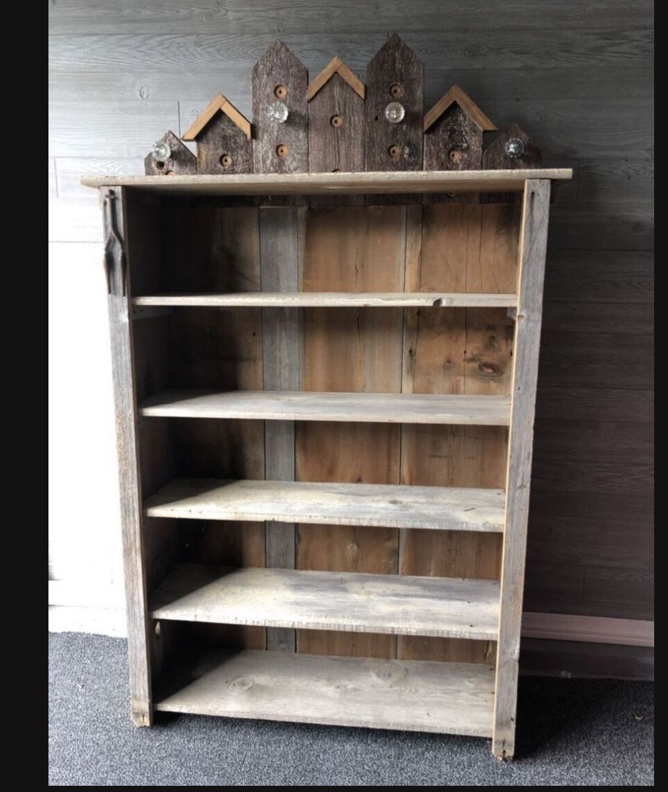 Super Cute Barn Wood Shelf/Bookcase