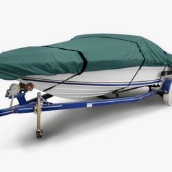 🆕 Budge American Flagship Ripstop Boat Cover, Fits V-Hull Fishing Boats, Hunter Green, 14" x16 "Long (Beam Width Up to 90") 🆕✅ Retails $320.40