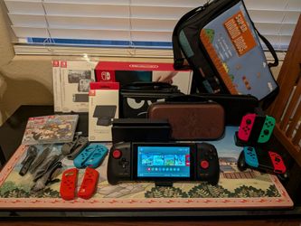 Nintendo switch huge bundle! Adult- owned and MINT!