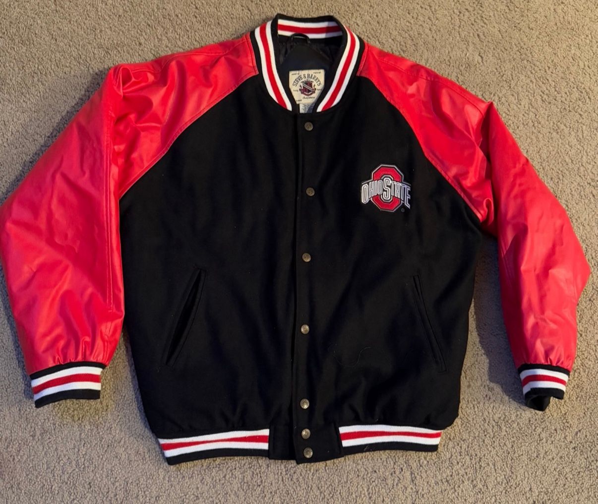 VTG Steve & Barry’s Ohio State Buckeyes Varsity Letterman NCAA Jacket Coat Large
