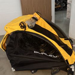 Burley Bee Yellow 2 Seater Bike Trailer