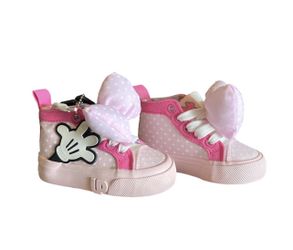 NWT Ground Up Disney Minnie Mouse Hi Sneaker - Little Kid /Big Kid - Pink size 5