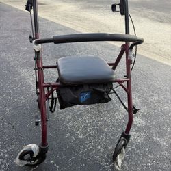 Rollator Walker Drive Medical 4-Wheel 