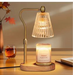 Candle Warmer Lamp with Glass Shade