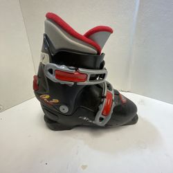 Nordica Super 0.2 Kids Youth Ski Boots - Size 2.5 / Mondo 20.5 - Black Red