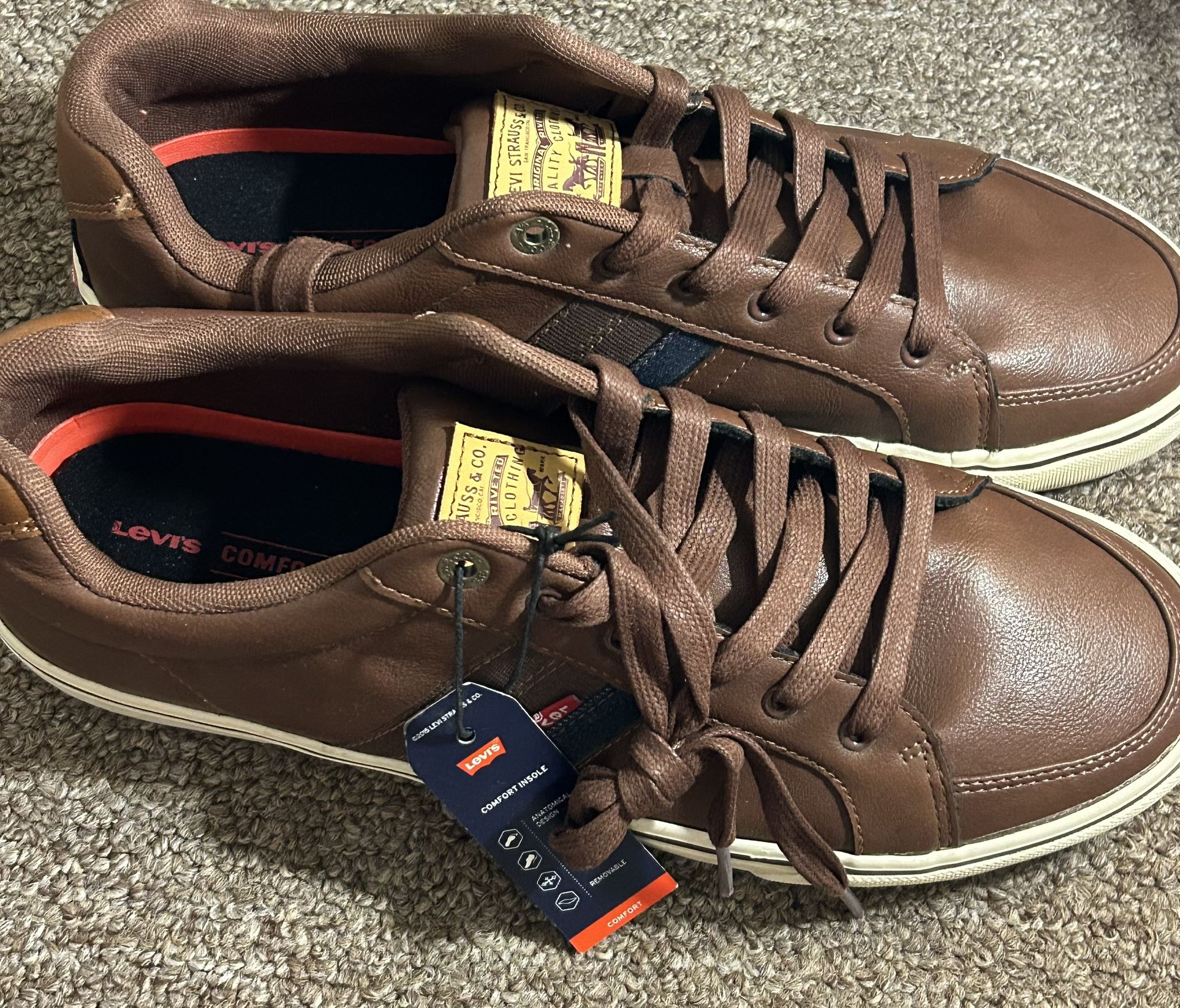 Tan Brown Levi’s Leather Sneaker Casual