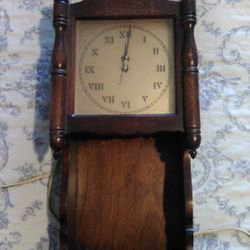Antique Plug In Wall Clock