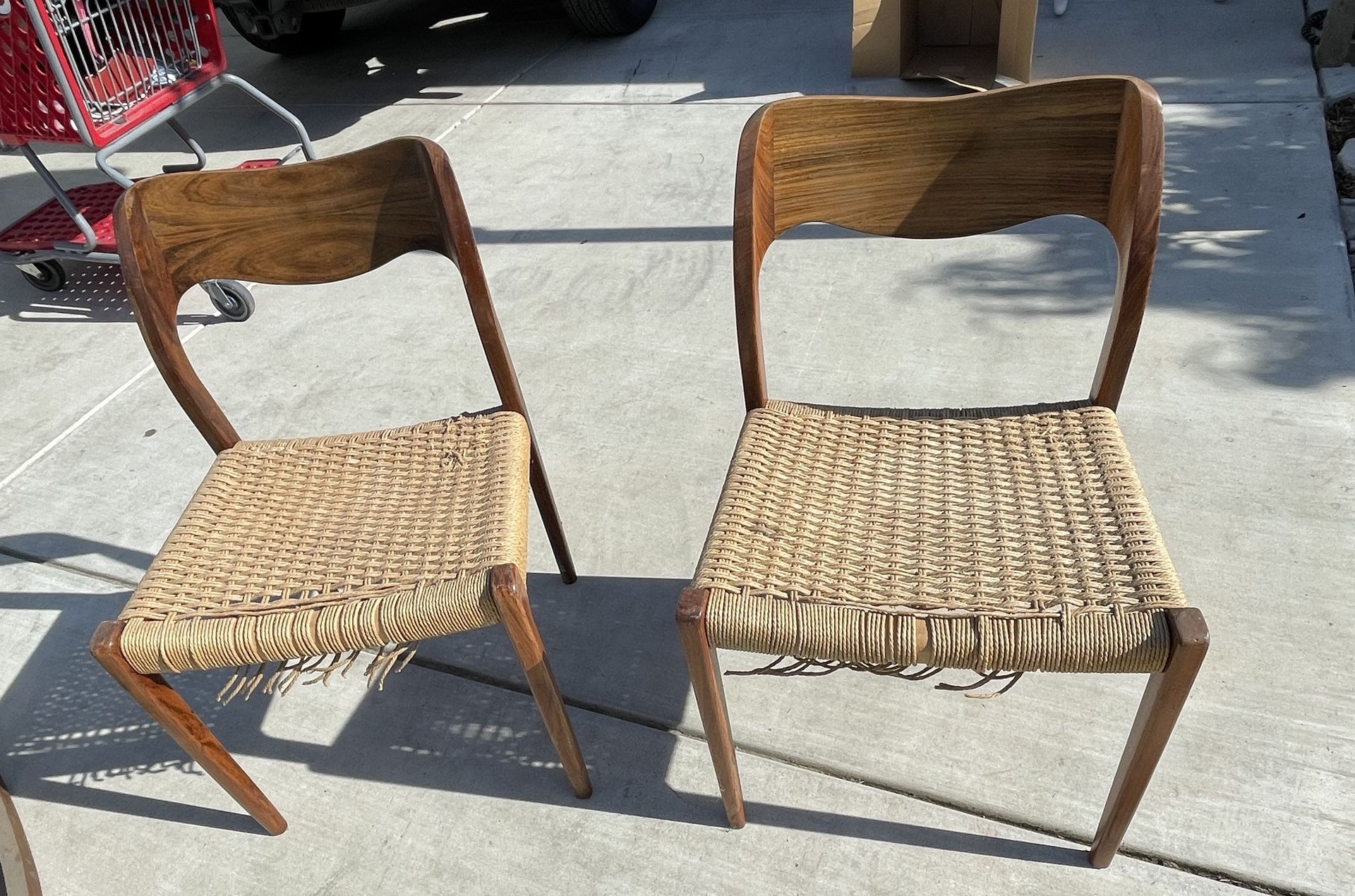 Set of Niels Moller Danish Modern 1960’s Vintage Dining Chairs 