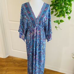 Women Ladies Boho Floral Maxi Dress Cocktail Party Evening Summer Beach Sundress one size 