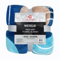 Queen size soft flannel blanket
