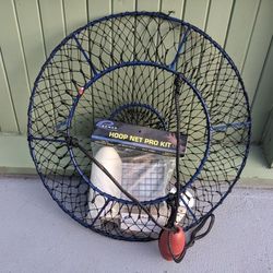 Promar Ambush XL-Heavy 14-LB Lobster and Crab Hoop Net Assorted Styles  Includes Pro Kit