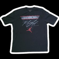 AIR JORDAN WOMENS FLIGHT BLACK T-SHIRT