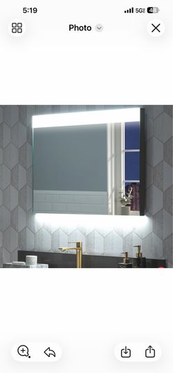 Casta Diva 36” x 24” Framed LED Bathroom Vanity Mirror | CD-LM02S St 24