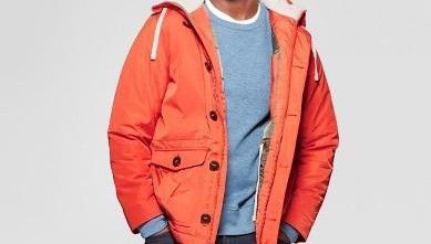 Men's Parka Jacket - Goodfellow & Co™ Orange SIZE XXL