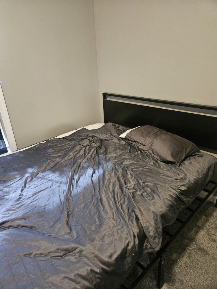 Two Queen Size Matresses And Bed Frame