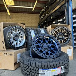KMC WHEELS WITH 265/70/17 FALKEN All Terrain $1899/ LLANTAS Y RINES-FITMENT: TACOMA, 4 RUNNER, SILVERADO, SIERRA, TAHOE, SURBURBAN!