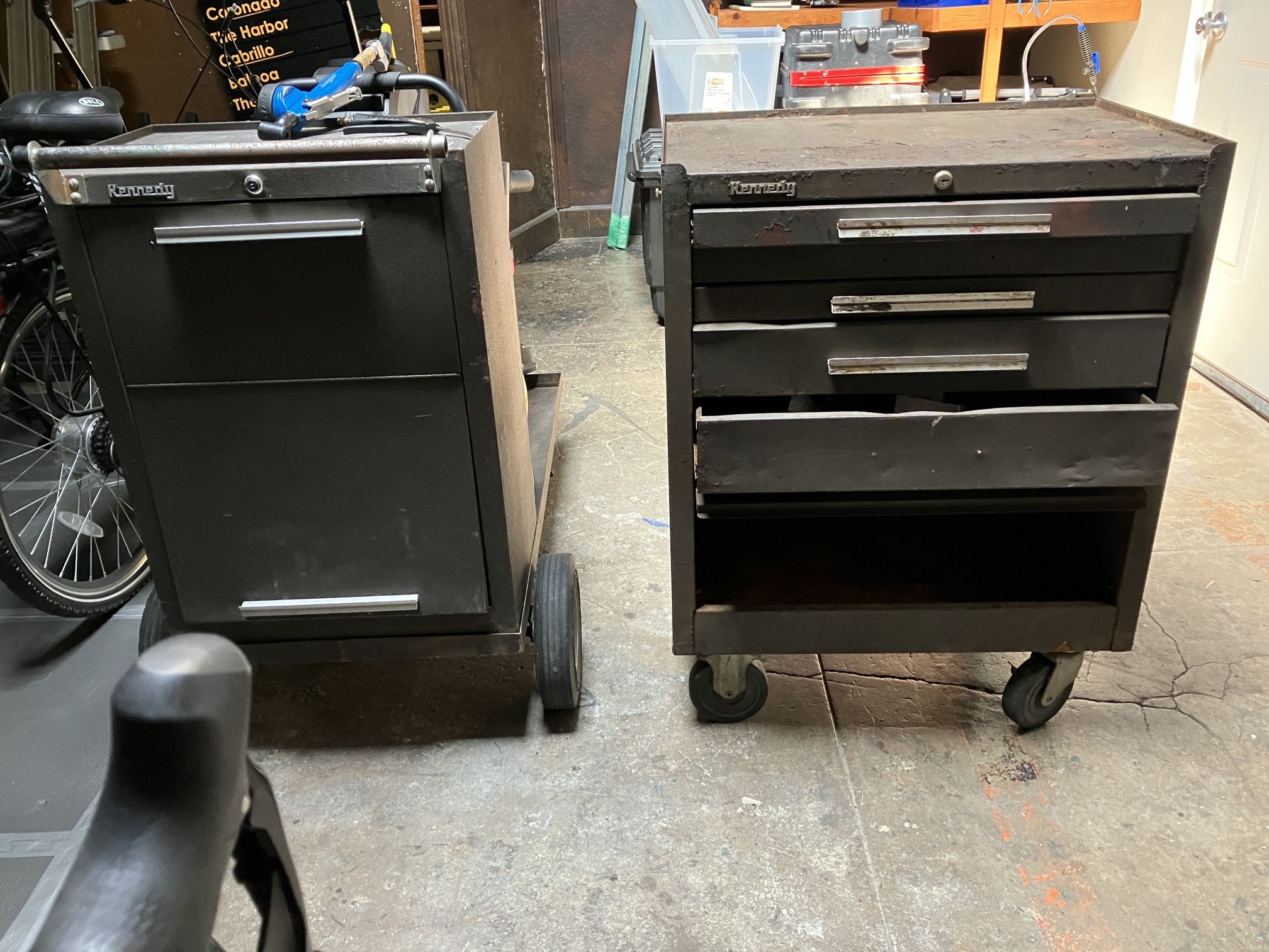 Kennedy Machinist Toolbox And Kennedy Welding Cart