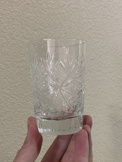 Vintage Russian cut crystal glasses glassware for drinks dining
