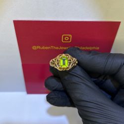 10kt Yellow Gold Costume Amazonite Ring