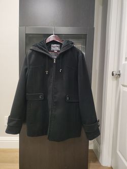 Nice winter black coat size large