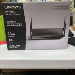 Linksys Max Stream Router Ax6000 New In Box 