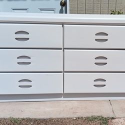 White Dresser 31"H 52"W 18"D 