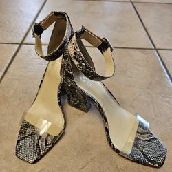 Snake Print Heels