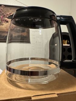 12-Cup Glass Coffee Carafe with Lid
