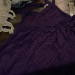 Purple large dress T back
