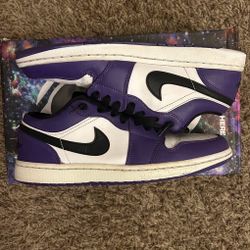 Jordan 1 Low Court Purple