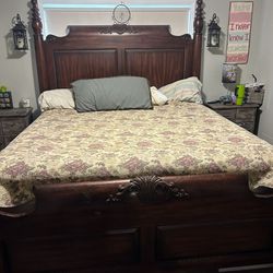 Free King Size Sleigh Bed Frame  And Dresser