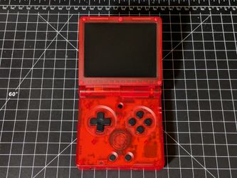 Anbernic RG35XX-SP - transparent Red - games installed