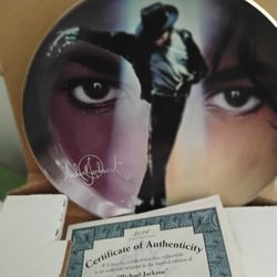 Micheal Jackson Collectable Plate
