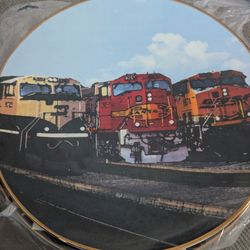 BNSF Plate 25th Yr Anniversary W Certificate X3