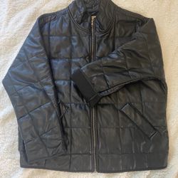 Free people Dolman Black Vegan Leather Quilted Jacket
