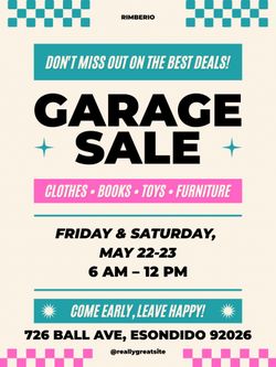 Summer Garage SALE! 5/22-23 @6am