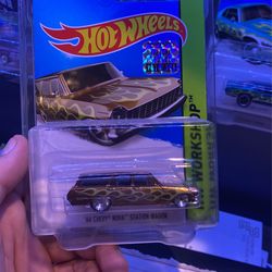 Hot Wheels Factory Sealed Super Treasure Hunt 64 Chevy Nova Station Wagon 