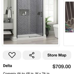 Puerta showuer 48x76 de alto  nueva