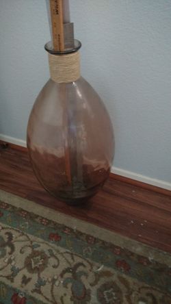 Large Purple Decorative Glass Vase
