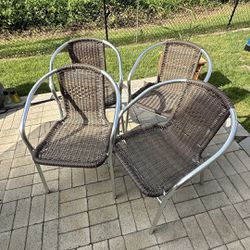 Four Patio Chairs - PENDING