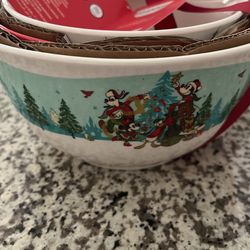 Disney Christmas Mixing Bowls