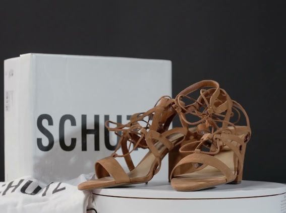 Shutz Kids Suede Saddle Heels