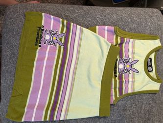 Broken Promises Striped Knit Tank Top Set