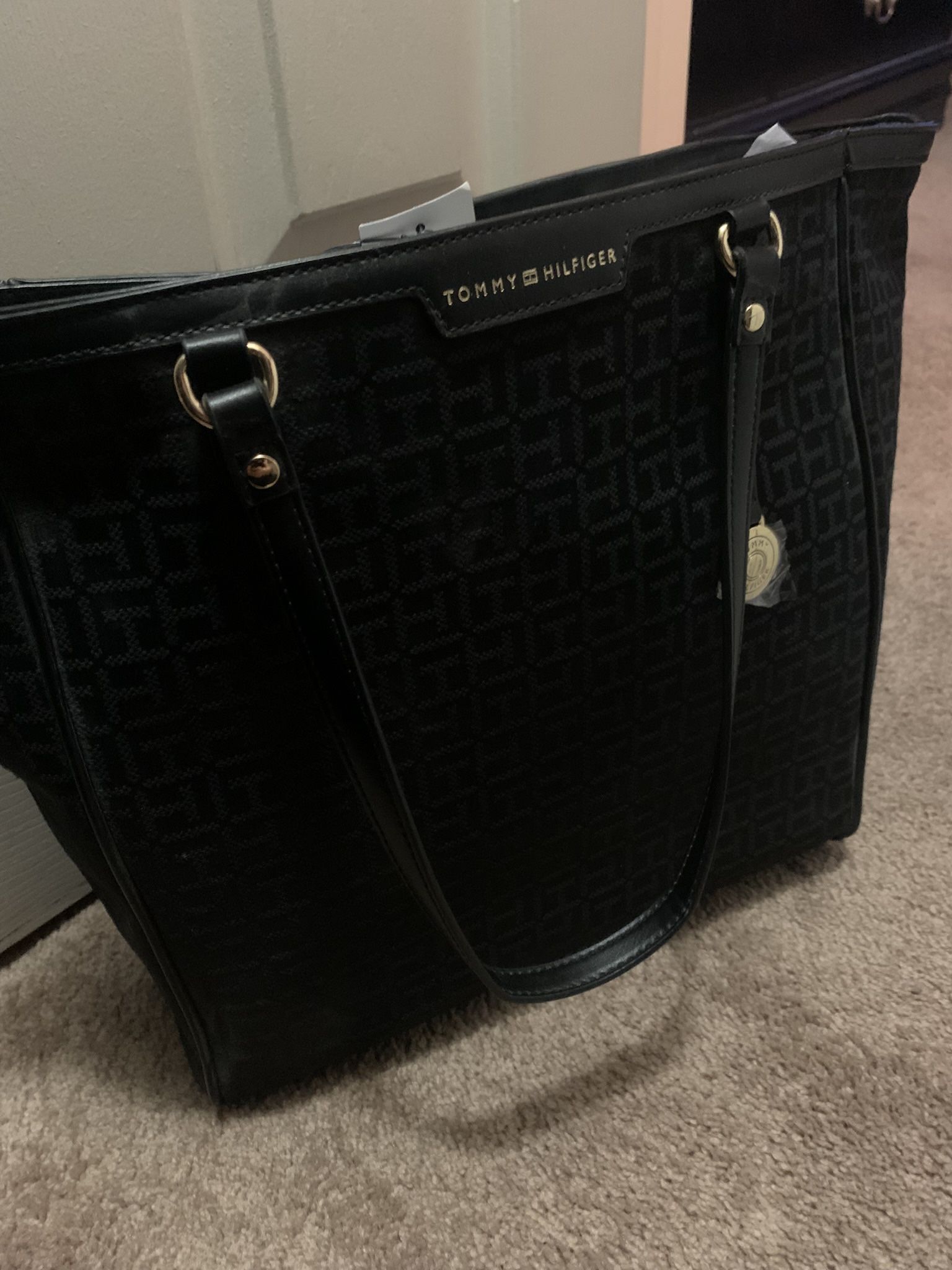 Tommy Hilfiger Black Tote Bag