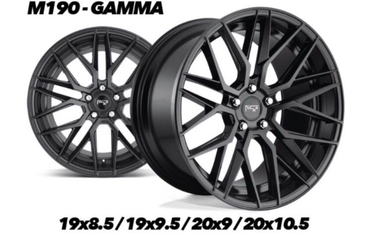 NICHE M191 GAMMA STAGGERED Wheels & Tires Brand New Inventory Both Finishes Shown 19" Package....$1199 20" Package....$1299 Package Includes Tires